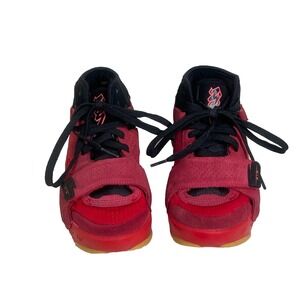 Nike Jordan Zion 2 GS Basketball Sneakers Shoes Size 4Y Red Black